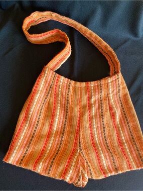 Hand made Woven Bag from Recycled vintage pants